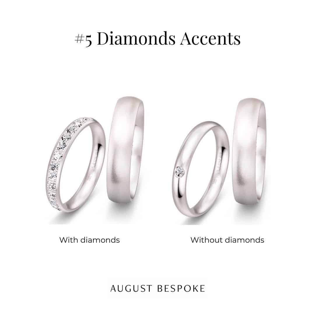Add sparkling Diamond Accents