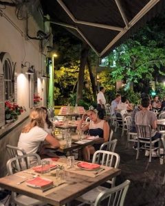 Terrace with guests