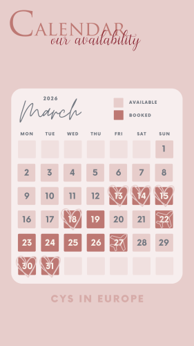 1 - Availability Booking Calendar - March