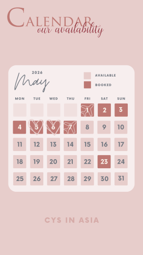 3 - Availability Booking Calendar - May