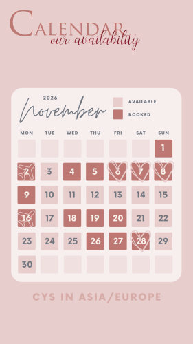 9 - Availability Booking Calendar - November
